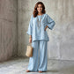 🍂 New Arrival ✨ Women’s Linen-Blend 2-Piece Set – Effortless Autumn Style & Everyday Comfort