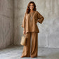 🍂 New Arrival ✨ Women’s Linen-Blend 2-Piece Set – Effortless Autumn Style & Everyday Comfort