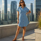 ⌛Limited-Time Offer-Women's Relaxed Denim Shirt Dress – Effortless Everyday Style With A Flattering Relaxed Fit 👗