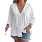 ⌛Limited-Time Offer-Women’s V-Neck Button Up Cardigan Casual Shirt – Lightweight Elegance For Effortless Everyday Style