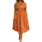⏳LAST DAY SALE 🌿Women's V-Neck Floral Print Dress With Twist Waist – Elegant, Flattering & Effortlessly Chic ✨