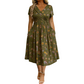 ⏳LAST DAY SALE 🌿Women's V-Neck Floral Print Dress With Twist Waist – Elegant, Flattering & Effortlessly Chic ✨