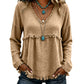 ⌛Limited-Time Offer-Women's Casual V-Neck Long Sleeve Top