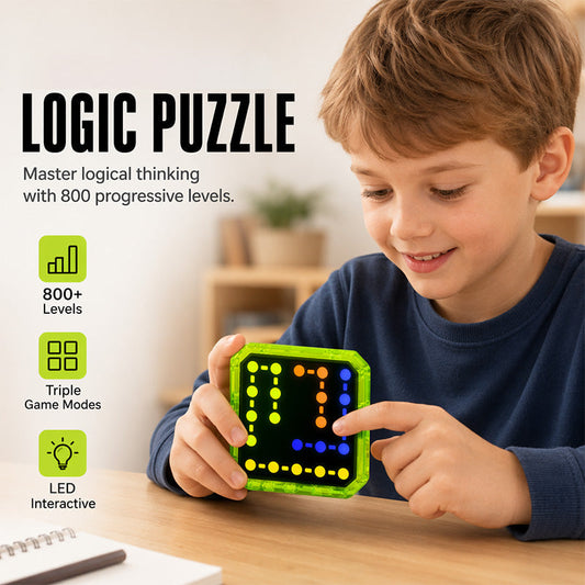 ✨Kids Interactive LED Logic Puzzle Game– Fun Brain Training Without Screens 🧠🌈