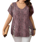 ⏳LAST DAY SALE ONLY $17.99!!🐆Women's Leopard Print Loose V-Neck T-Shirt✨