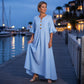 🌸Women's V-Neck Ruffle Sleeve Maxi Dress – Effortless Everyday Style✨