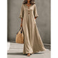 🌸Women's V-Neck Ruffle Sleeve Maxi Dress – Effortless Everyday Style✨
