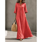 🌸Women's V-Neck Ruffle Sleeve Maxi Dress – Effortless Everyday Style✨