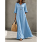 🌸Women's V-Neck Ruffle Sleeve Maxi Dress – Effortless Everyday Style✨
