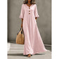 🌸Women's V-Neck Ruffle Sleeve Maxi Dress – Effortless Everyday Style✨