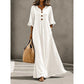 🌸Women's V-Neck Ruffle Sleeve Maxi Dress – Effortless Everyday Style✨