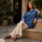 ⌛Limited-Time Offer-Women's Loose-Fit Velvet Drawstring Pullover Sweatshirt
