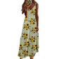 🌻 Women's Sunflower V-Neck Maxi Dress – Lightweight, Flowy & Perfect For Sunny Days ✨