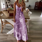 🌻 Women's Sunflower V-Neck Maxi Dress – Lightweight, Flowy & Perfect For Sunny Days ✨