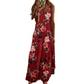 🌻 Women's Sunflower V-Neck Maxi Dress – Lightweight, Flowy & Perfect For Sunny Days ✨