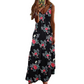 🌻 Women's Sunflower V-Neck Maxi Dress – Lightweight, Flowy & Perfect For Sunny Days ✨