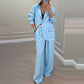 ✨🛍️Fresh Drop - Blazer & Wide-Leg Pant Suit – Effortless Elegance For Work & Weekend Style 🤍
