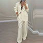 ✨🛍️Fresh Drop - Blazer & Wide-Leg Pant Suit – Effortless Elegance For Work & Weekend Style 🤍