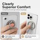 📱 Magnetic Phone Ring Holder with Finger Strap– Strong Hold, Soft Comfort & Hands-Free Freedom ✨