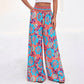 🌸⌛Limited-time offer-Women's Floral Print High-Waisted Wide-Leg Pants– Effortless Summer Style✨