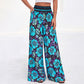🌸⌛Limited-time offer-Women's Floral Print High-Waisted Wide-Leg Pants– Effortless Summer Style✨