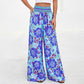 🌸⌛Limited-time offer-Women's Floral Print High-Waisted Wide-Leg Pants– Effortless Summer Style✨