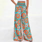 🌸⌛Limited-time offer-Women's Floral Print High-Waisted Wide-Leg Pants– Effortless Summer Style✨