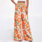 🌸⌛Limited-time offer-Women's Floral Print High-Waisted Wide-Leg Pants– Effortless Summer Style✨