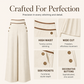🔥Must-Have👖 Contrast-Trim Wide-Leg Pants – legant Drape & Flattering High-Rise