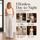🔥Must-Have👖 Contrast-Trim Wide-Leg Pants – legant Drape & Flattering High-Rise
