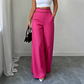 🔥Must-Have👖 Contrast-Trim Wide-Leg Pants – legant Drape & Flattering High-Rise