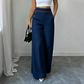🔥Must-Have👖 Contrast-Trim Wide-Leg Pants – legant Drape & Flattering High-Rise