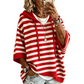 ✨🛍️Fresh Drop - Casual Hooded Pullover with Stripes – Easy Style for Coffee Runs or Relaxed Days
