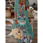 🌸Women's Flowy Printed Dress with Cover-Up Set – Your Perfect Holiday Outfit✨