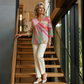 ✨Women's Retro Patchwork V-Neck Blouse – Artistic Style & Effortless Everyday Elegance 🌸