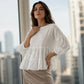 ✨ Women's Summer Lantern Sleeve Tiered Ruffle Blouse – Feminine Everyday Elegance 🌸