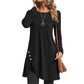 ⌛Limited-time offer-Women's Solid Color Long Sleeve Asymmetrical Dress