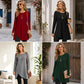 ⌛Limited-time offer-Women's Solid Color Long Sleeve Asymmetrical Dress