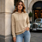 ✨ Women's Casual Hoodie with Drawstring & Pockets – Soft Comfort & Everyday Style 🤍
