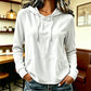 ✨ Women's Casual Hoodie with Drawstring & Pockets – Soft Comfort & Everyday Style 🤍