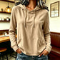 ✨ Women's Casual Hoodie with Drawstring & Pockets – Soft Comfort & Everyday Style 🤍