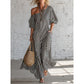 ☀️Women's One-Shoulder Striped Maxi Dress – Flowy Puff Sleeve Style With Effortless Summer Elegance 🌿