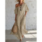 ☀️Women's One-Shoulder Striped Maxi Dress – Flowy Puff Sleeve Style With Effortless Summer Elegance 🌿