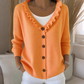 Bestseller🏆👚 Ruffle Collar Knit Cardigan – Elegant Drape & All-Day Comfort for Every Look