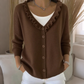 Bestseller🏆👚 Ruffle Collar Knit Cardigan – Elegant Drape & All-Day Comfort for Every Look