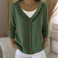 Bestseller🏆👚 Ruffle Collar Knit Cardigan – Elegant Drape & All-Day Comfort for Every Look