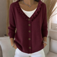 Bestseller🏆👚 Ruffle Collar Knit Cardigan – Elegant Drape & All-Day Comfort for Every Look