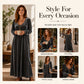✨Hot Sale 50% OFF👗Women's Elegant Long Sleeve Maxi Dress– Flattering Silhouette For Timeless Everyday Style🤍