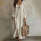 ✨Hot Sale 50% OFF👗Women's Elegant Long Sleeve Maxi Dress– Flattering Silhouette For Timeless Everyday Style🤍