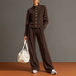 🌸Hot Sale 59% OFF💖Women's Button-Down Cardigan & Wide-Leg Pants Set
